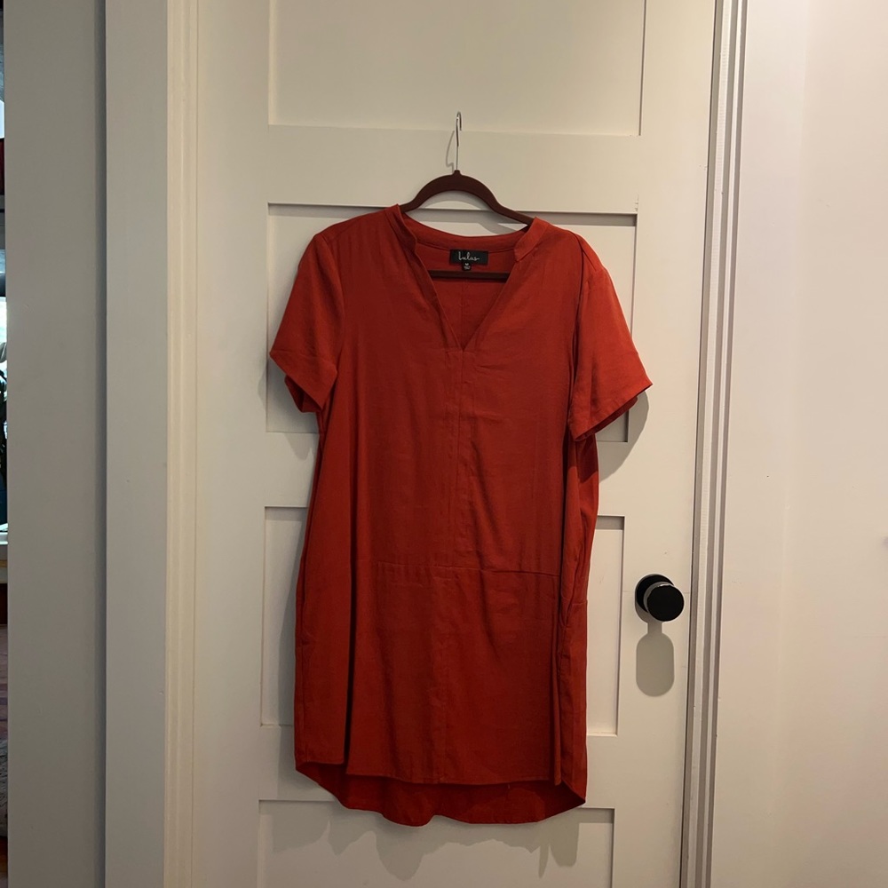 Lulu’s Burnt Red Tunic Dress